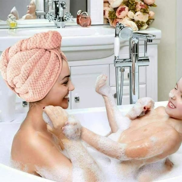 MAVURA turban handduk »Turban turban handduk för hår Mikrofiber hår handduk Torr handduk för torrt hår