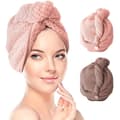 Miniatyrbild 1 av 4: MAVURA turban handduk »Turban turban handduk för hår Mikrofiber hår handduk Torr handduk för torrt hår