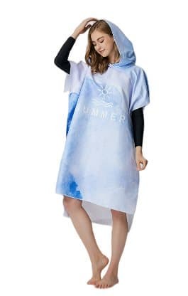 INF Hurtigttørrende strandhåndklæde Tie dye blå