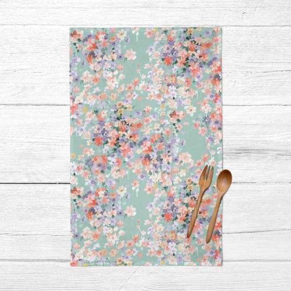 Uppsättning av kläder Belum 0120-363 Blå Multicolour 45 x 70 cm Virágok