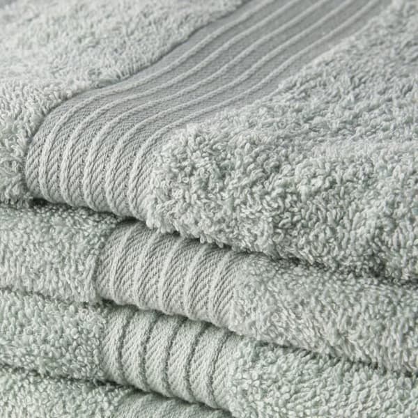 TODAY Essential - Set med 10 handdukar 50x90 cm 100 % bomull, Celadon färg