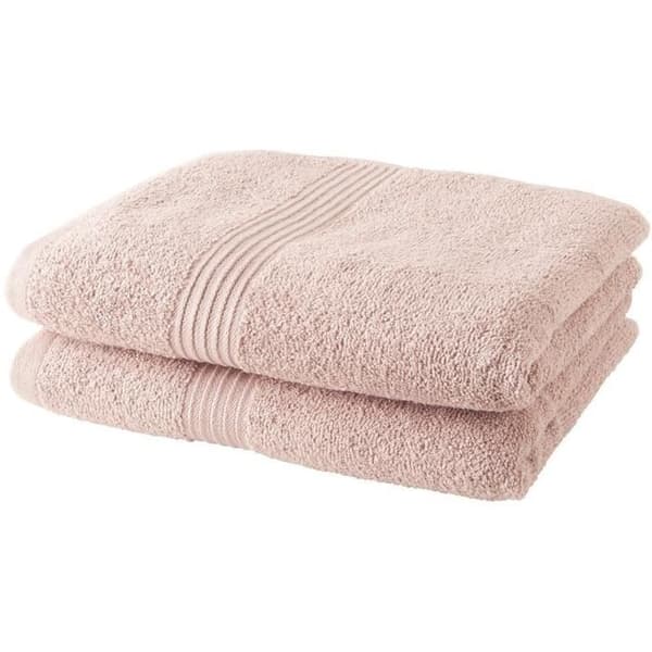 Set med 2 TODAY handdukar 50x90 cm 100% Bomull - Sandrosa