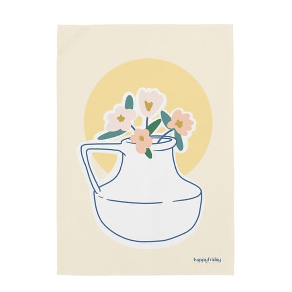 Kökstextil HappyFriday Aware Flower Power Multicolour 70 x 50 cm (2 antal)