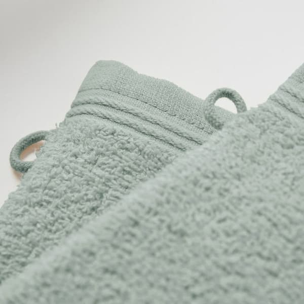 Set med 6 "Spa" frottétvättlappar 15 x 21 cm / 400 gr/m² - "Spa" Céladon