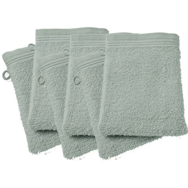 Set med 6 "Spa" frottétvättlappar 15 x 21 cm / 400 gr/m² - "Spa" Céladon