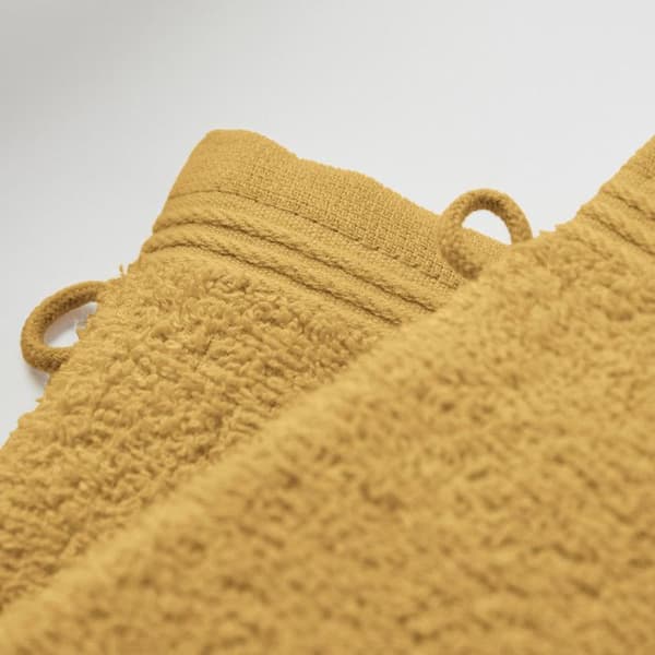 Set med 6 "Spa" frottétvättlappar 15 x 21 cm / 400 gr/m² - "Spa" Corn Yellow