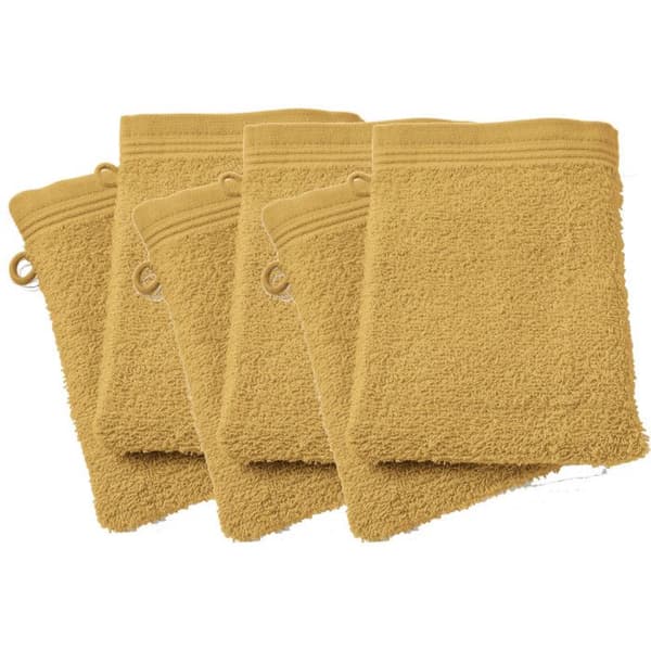 Set med 6 "Spa" frottétvättlappar 15 x 21 cm / 400 gr/m² - "Spa" Corn Yellow