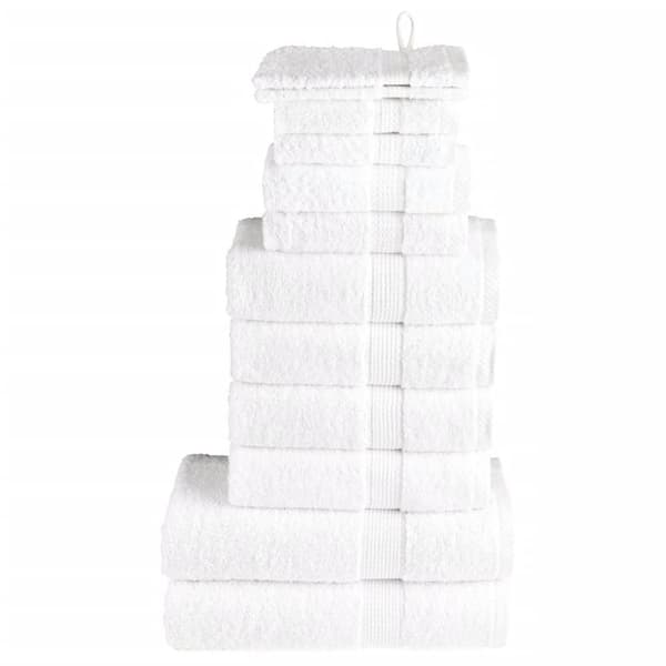 vidaXL håndklæder 12 stk. Premium SOLUND 600 g/m2 hvid