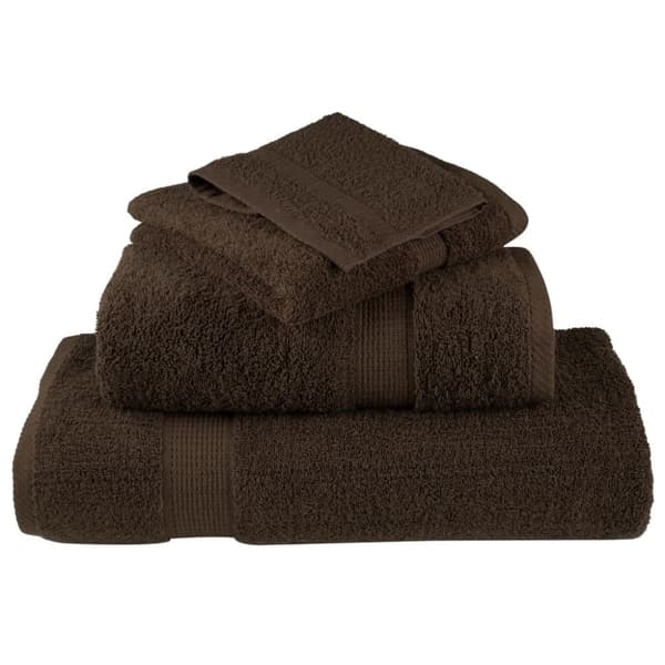 vidaXL Premium håndklesett 12 deler SOLUND brun 600 g/m2