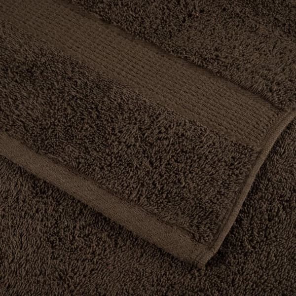 vidaXL Premium håndklesett 12 deler SOLUND brun 600 g/m2