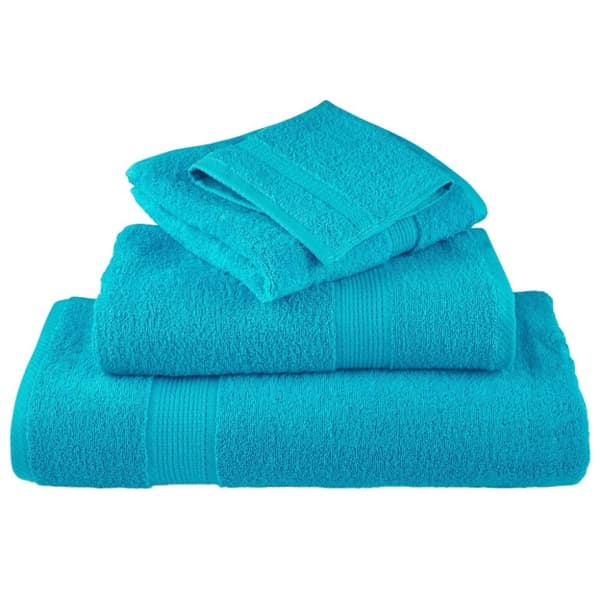 vidaXL Premium håndklesett 12 deler SOLUND turkis 600 gsm