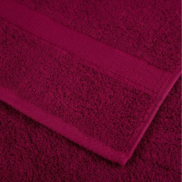 vidaXL Premium håndklesett 12 deler SOLUND burgunder 600 gsm