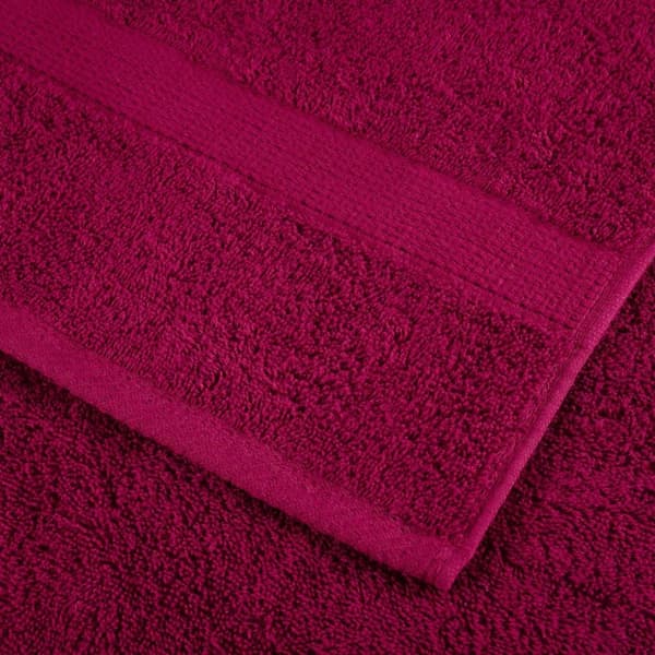 vidaXL Premium vaskekluter SOLUND 4 stk burgunder 30x30 cm 600gsm