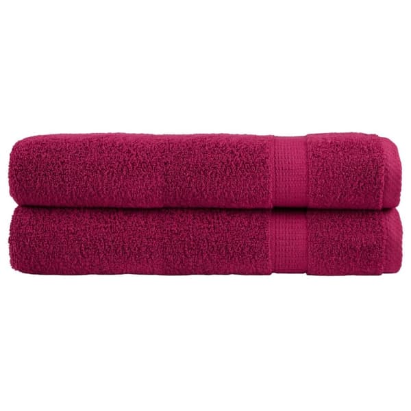 vidaXL saunahåndklæder SOLUND 2 stk. Premium 80x200cm 600g/m2 bordeaux