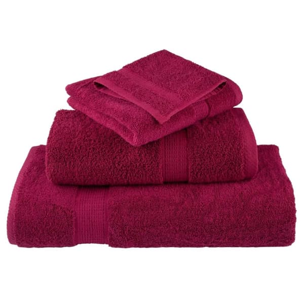vidaXL håndklæder SOLUND 4 stk. Premium 70x140 cm 600 g/m2 bordeaux