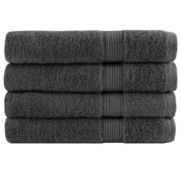 vidaXL Premium saunahåndklær SOLUND 4 stk antrasitt 80x200 cm 600gsm