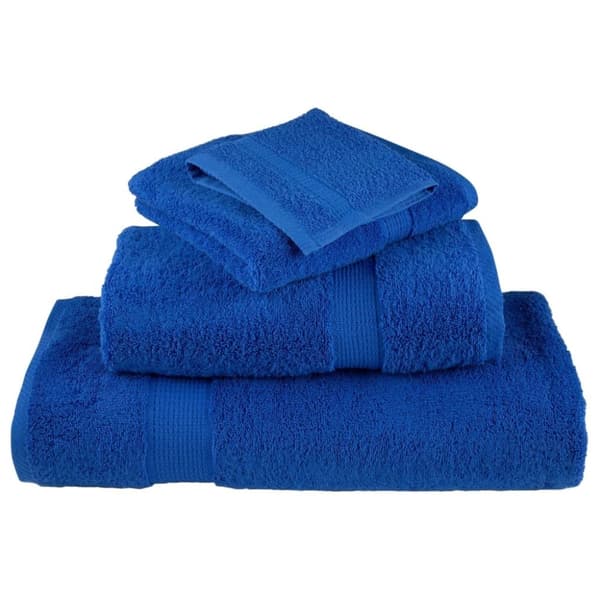vidaXL Premium badhanddukar SOLUND 4 st blå 70x140cm 600gsm