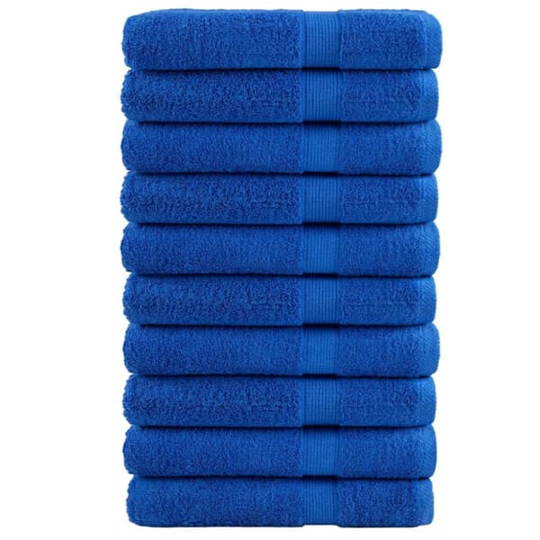 vidaXL saunahåndklæder SOLUND 10 stk. Premium 80x200 cm 600 g/m2 blå