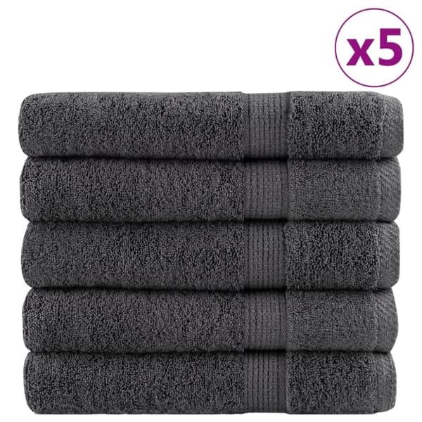 vidaXL Premium Pyyhkeet SOLUND 25 kpl antras. 80x200 cm 600 gsm
