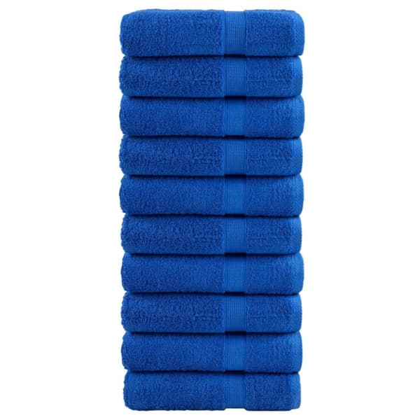 vidaXL badehåndklæder SOLUND 10 stk. Premium 100x150 cm 600 g/m2 blå
