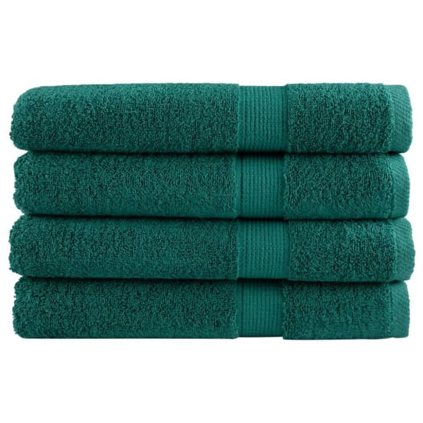 vidaXL saunahåndklæder SOLUND 4 stk. Premium 80x200 cm 600 g/m2 grøn