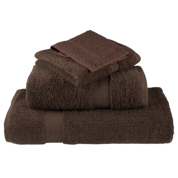 vidaXL Premium håndklær SOLUND 2 stk brun 50x100 cm 600gsm