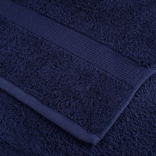 vidaXL Premium gjestehåndklær SOLUND 4 stk marineblå 30x50 cm 600gsm