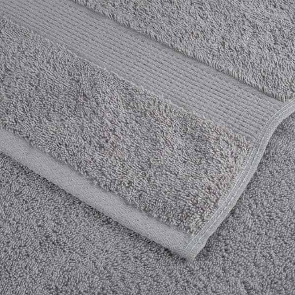 vidaXL Premium håndklær SOLUND 2 stk grå 100x200 cm 600gsm