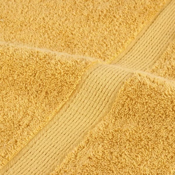 vidaXL Premium dusjhåndklær SOLUND 2 stk gull 70x140 cm 600gsm