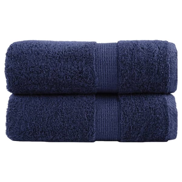 vidaXL håndklæder SOLUND 2 stk. Premium 30x30 cm 600 g/m2 marineblå