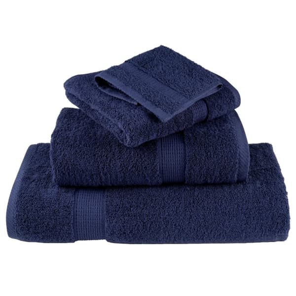 vidaXL gæstehåndklæder SOLUND 2 stk. Premium 30x50cm 600g/m2 marineblå