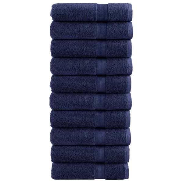 vidaXL badehåndklæder SOLUND 10 stk. Premium 100x150 cm 600 g/m2 blå
