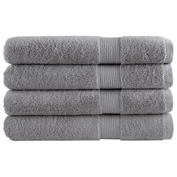 vidaXL håndklæder SOLUND 4 stk. Premium 100x200 cm 600 g/m2 grå