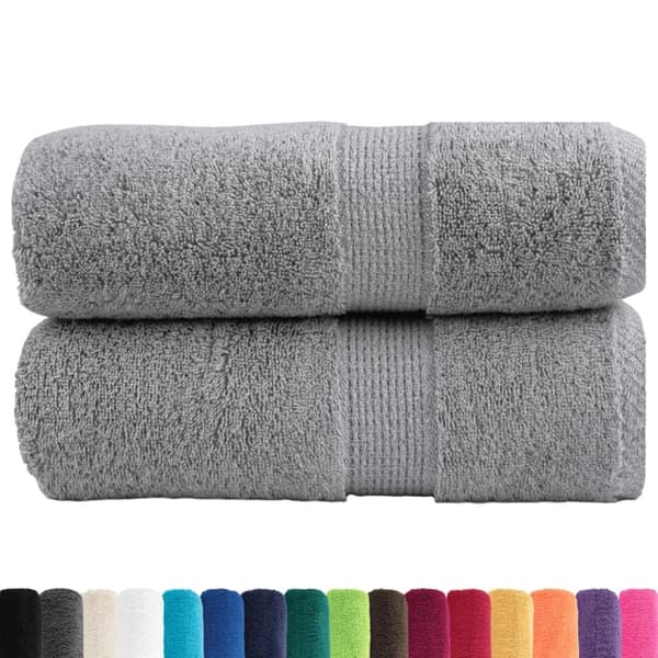 vidaXL håndklæder SOLUND 2 stk. Premium 30x30 cm 600 g/m2 grå