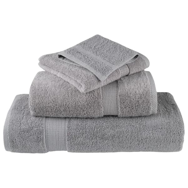 vidaXL Premium Pyyhkeet SOLUND 10 kpl harmaa 50x100 cm 600 gsm