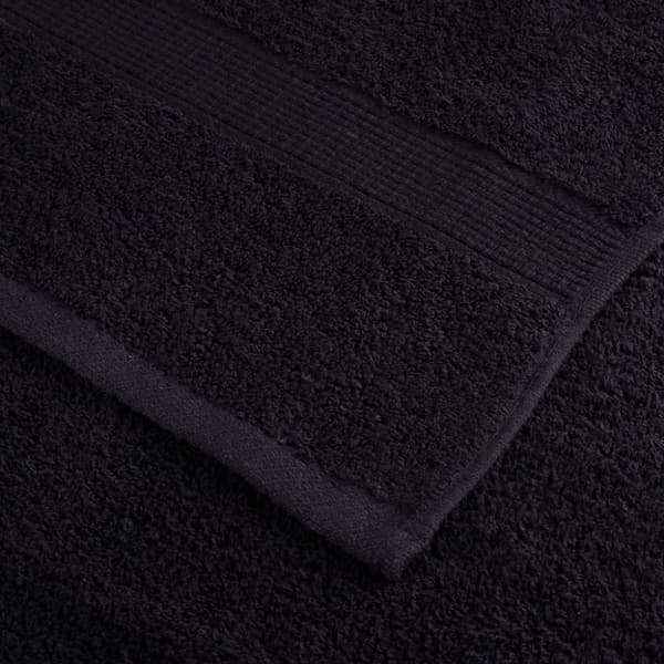 vidaXL Premium badhanddukar SOLUND 4 st svart 70x140 cm 600 gsm