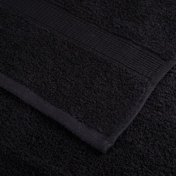 vidaXL Premium håndklær SOLUND 4 stk svart 100x200 cm 600 g/m2