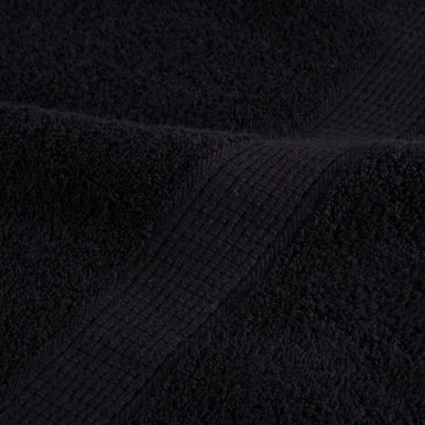 vidaXL Premium handdukar SOLUND 4 st svart 50x100 cm 600 gsm