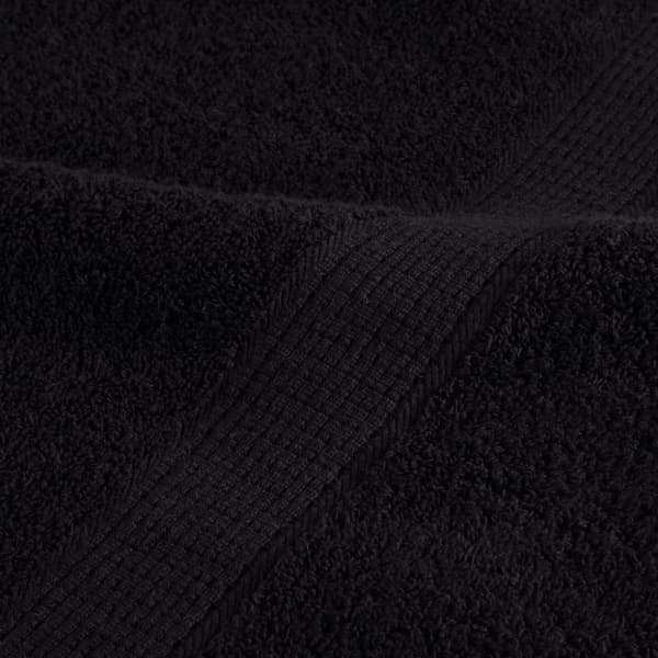 vidaXL Premium handdukar SOLUND 10 st svart 50x100 cm 600 gsm