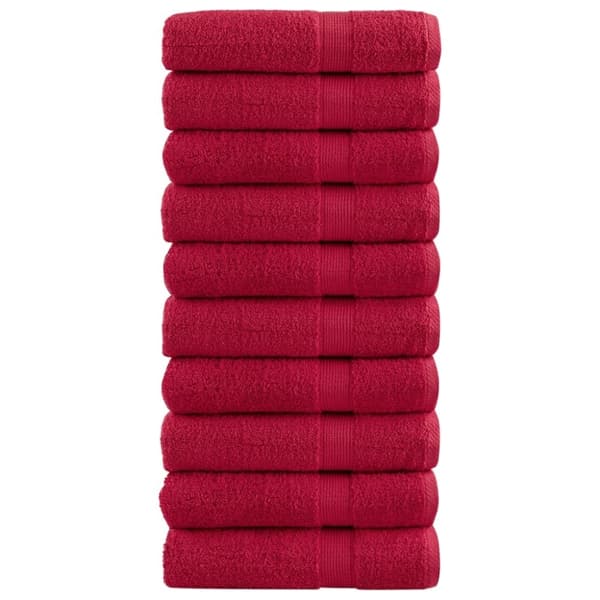 vidaXL badehåndklæder SOLUND 10 stk. Premium 100x150 cm 600 g/m2 grøn