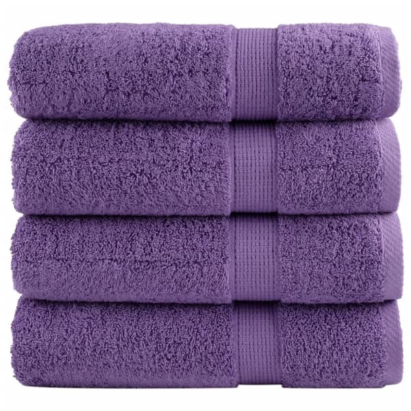 vidaXL badehåndklæder SOLUND 4 stk. Premium 100x150 cm 600 g/m2 grøn