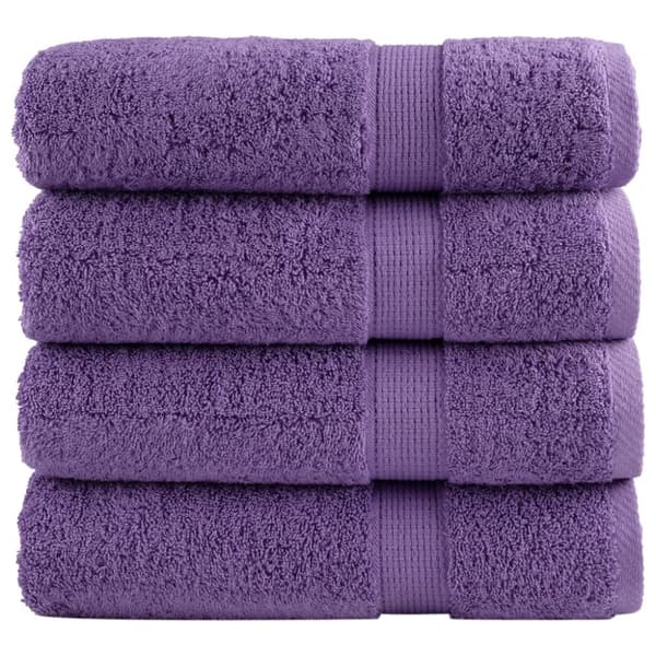 vidaXL håndklæder SOLUND 4 stk. Premium 70x140 cm 600 g/m2 lilla