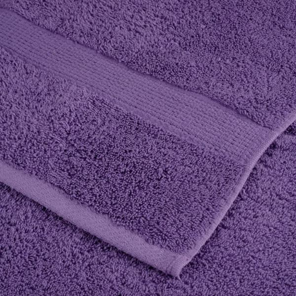 vidaXL Premium håndklesett 12 deler SOLUND lilla 600 g/m2