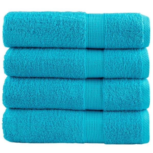 vidaXL badehåndklæder SOLUND 4 stk. Premium 100x150 cm 600 g/m2 grøn
