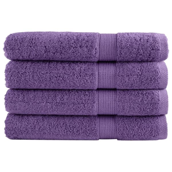 vidaXL saunahåndklæder SOLUND 4 stk. Premium 80x200 cm 600 g/m2 lilla