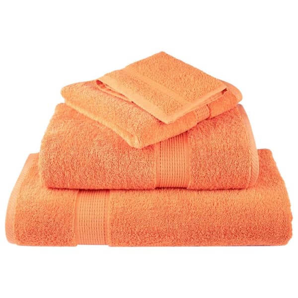 vidaXL Premium handdukar 6 st SOLUND orange 600 gsm
