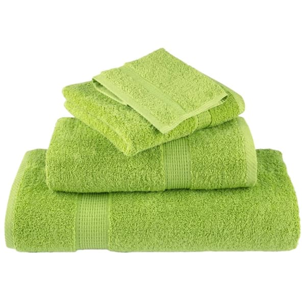 vidaXL Premium Pyyhkeet SOLUND 4 kpl vihreä 80x200 cm 600 gsm