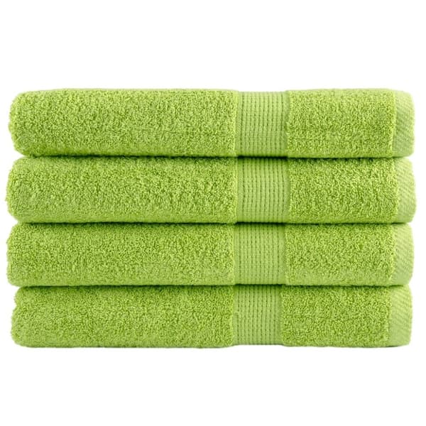 vidaXL saunahåndklæder SOLUND 4 stk. Premium 80x200cm 600g/m2 æblegrøn