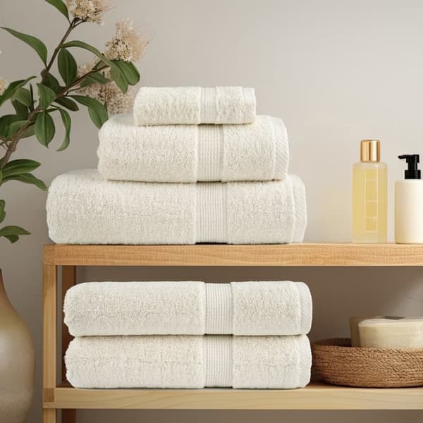 vidaXL håndklæder SOLUND 4 stk. Premium 70x140 cm 600 g/m2 cremefarvet