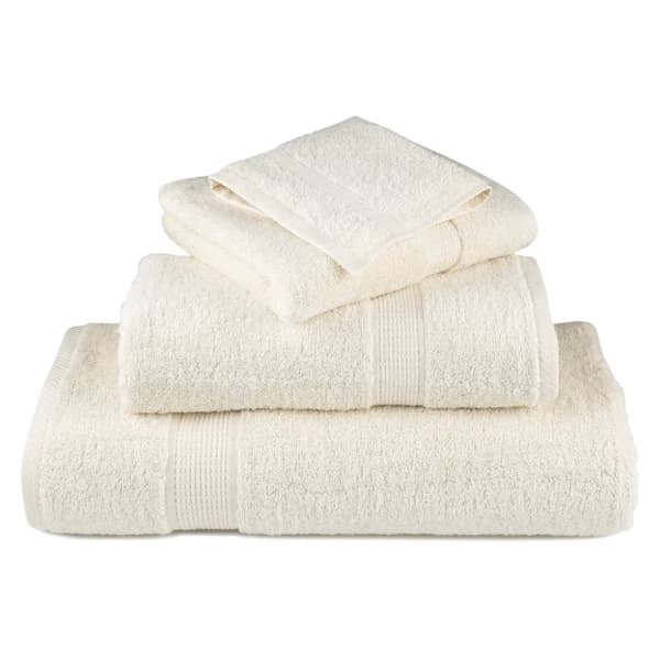 vidaXL håndklæder SOLUND 4 stk. Premium 70x140 cm 600 g/m2 cremefarvet